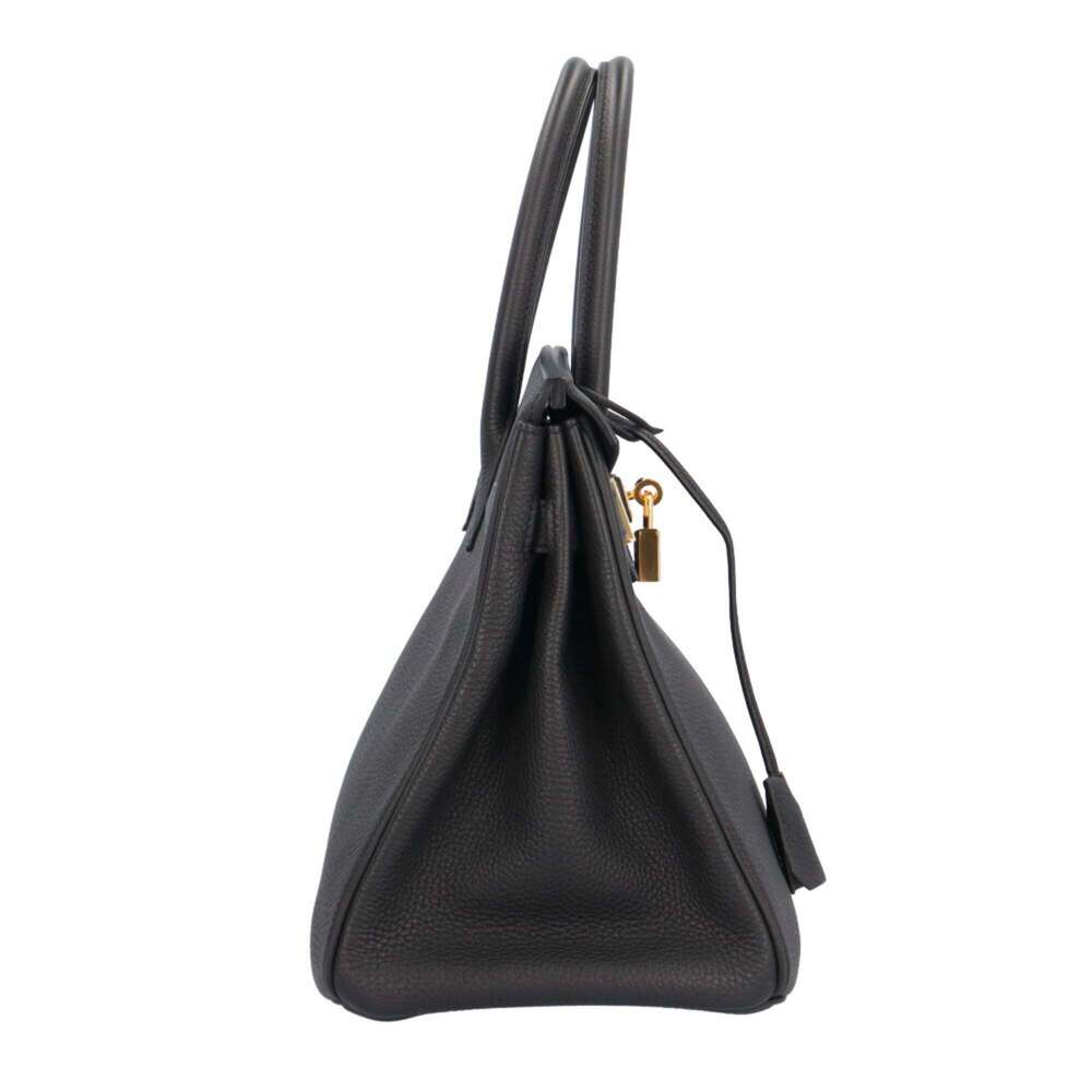 Hermes Pre-owned Hermès Birkin 30 handbag, Togo black, women's. - Picture 4 of 10